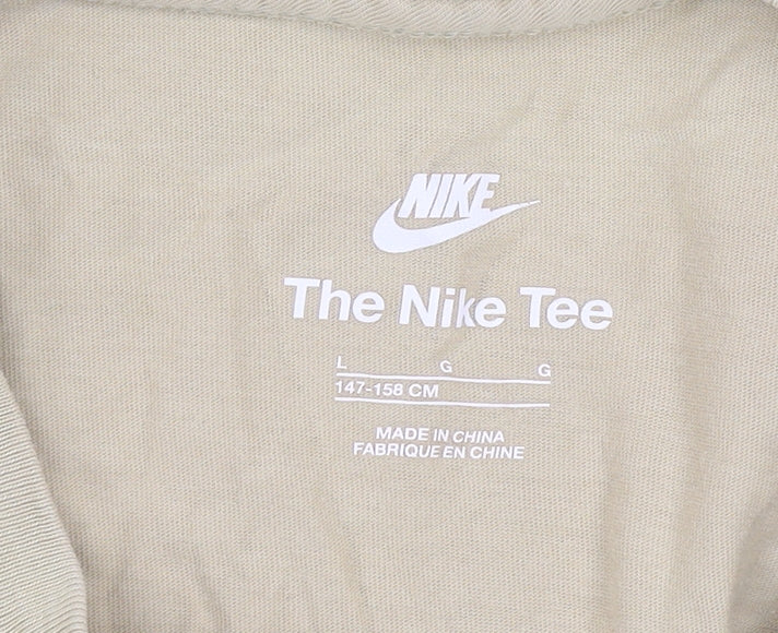 Boys UK Size L Nike Beige Basic T-Shirt