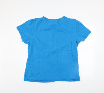 Superman Men's Blue 2XL Graphic Short Sleeve Cotton T-Shirt