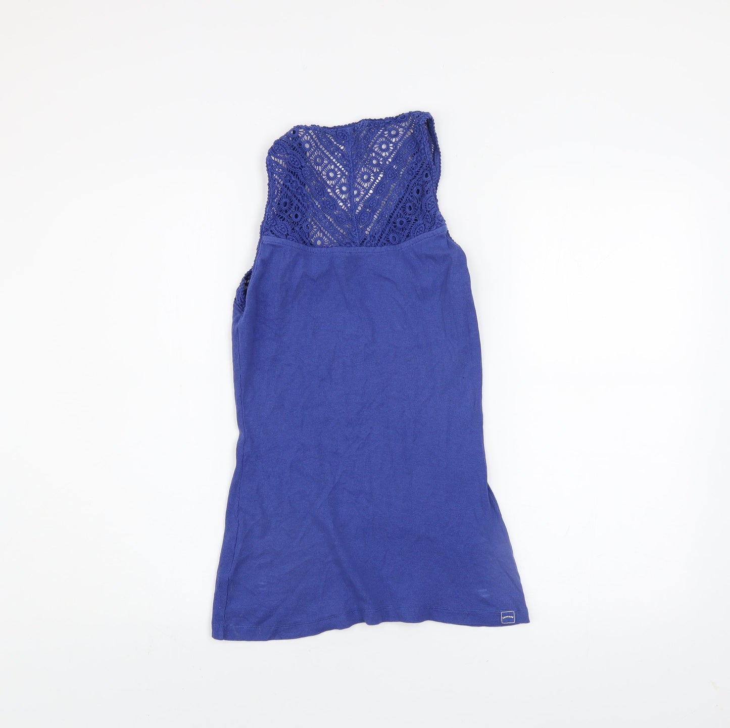 FatFace Women Blue Lace Camisole Tank Top Size 12