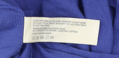 FatFace Women Blue Lace Camisole Tank Top Size 12