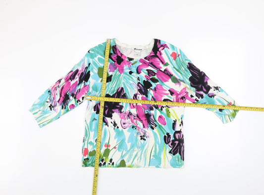 Womens UK Size M Nygard Collection Multicoloured Cardigan Jumper