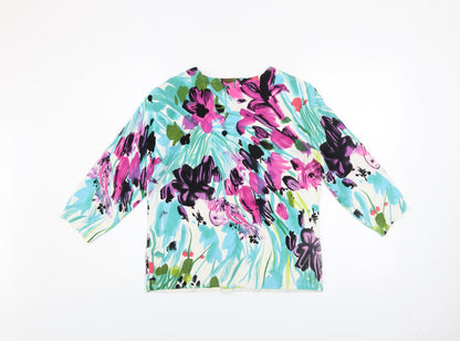 Womens UK Size M Nygard Collection Multicoloured Cardigan Jumper
