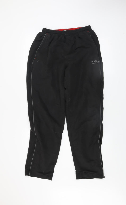 Umbro Men's Black M Jogger Track Pants Polyester Cotton Blend