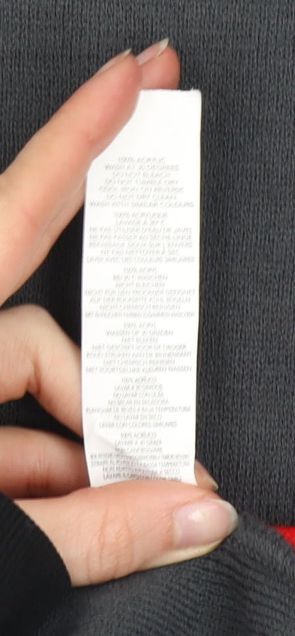 boohoo Women Black S Jumper Dress Santa Baby Christmas Knit