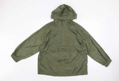 Womens UK Size 6 ASOS DESIGN Green Anorak Coat