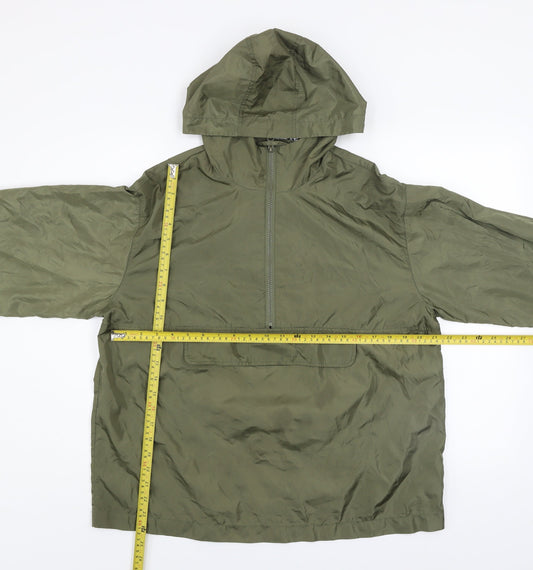 ASOS DESIGN Women’s Petite Green Hooded Anorak Jacket Size 6