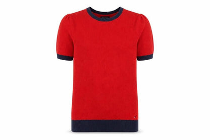 Mens UK Size M Tommy Hilfiger Red Pullover Jumper
