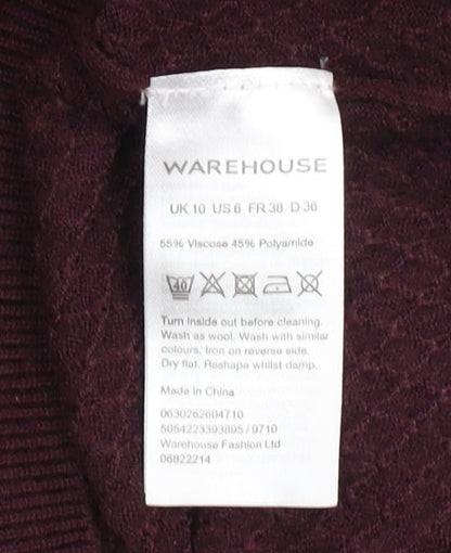 Womens UK Size 10 Warehouse Bodycon Dress