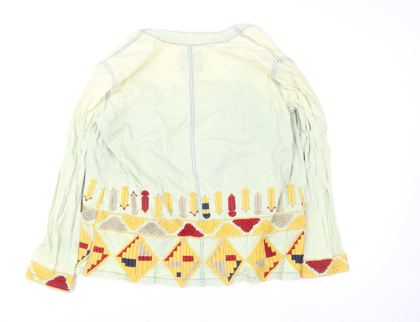 Womens UK Size S Emory Park Green Kimono Coat
