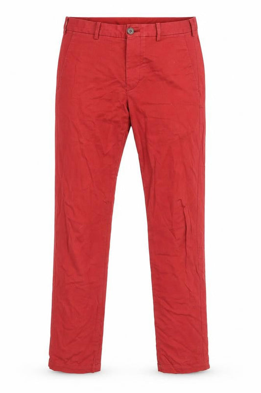 Womens UK Size 10 Uniqlo Regular Fit Straight Red Jeans