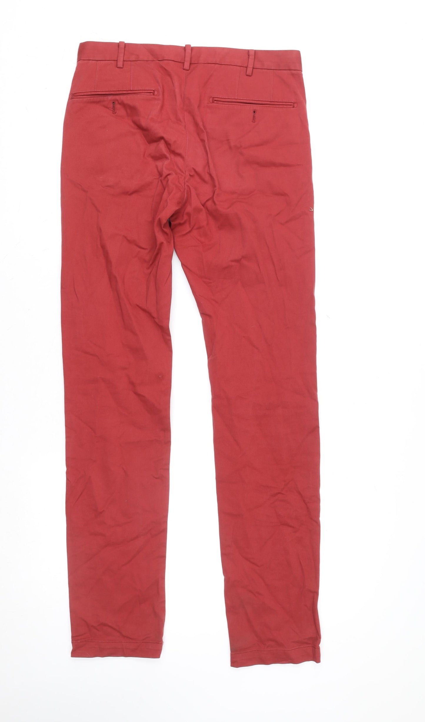 Uniqlo Women’s Red Straight Stretch Jeans Size 10 Regular Fit