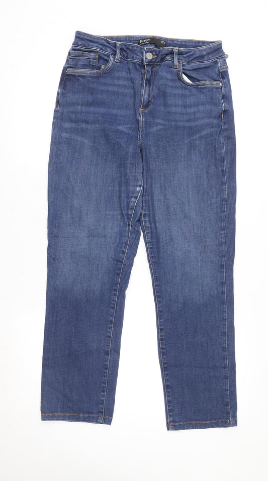 Dunnes Stores Women's Blue Straight Leg Jeans Size 14