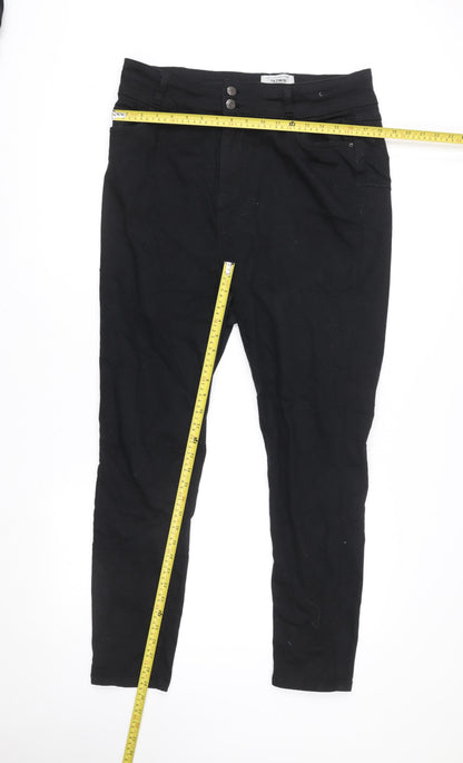 New Look Women’s Black Yazmin High Waist Skinny Jeans Size 18