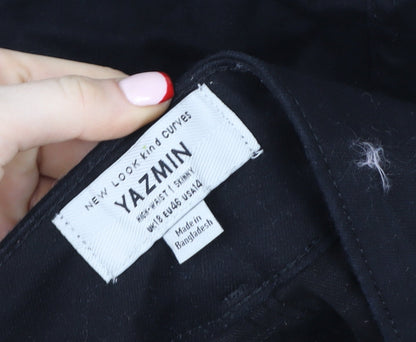 New Look Women’s Black Yazmin High Waist Skinny Jeans Size 18