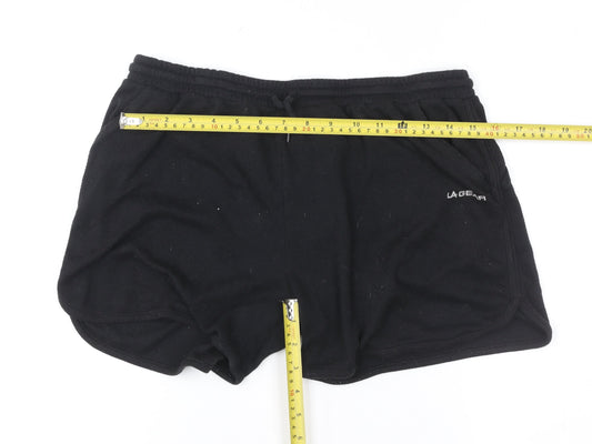 LA Gear Womens Black Size 16 Athletic Jersey Shorts