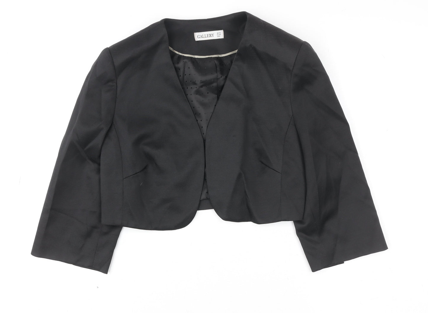 Womens UK Size 10 Gallery Black Basic Jacket