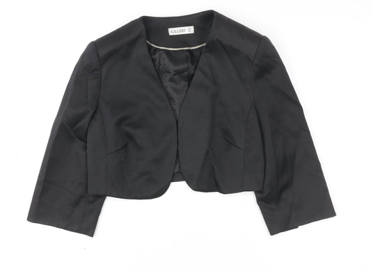 Womens UK Size 10 Gallery Black Basic Jacket