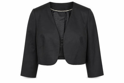 Womens UK Size 10 Gallery Black Basic Jacket