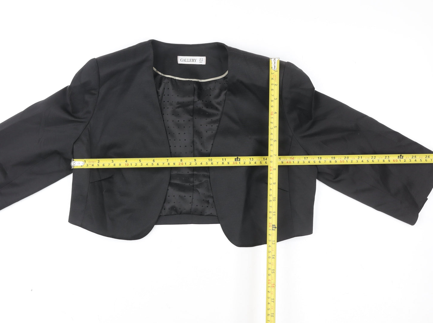 Womens UK Size 10 Gallery Black Basic Jacket
