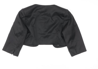 Womens UK Size 10 Gallery Black Basic Jacket