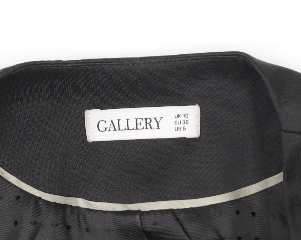 Womens UK Size 10 Gallery Black Basic Jacket