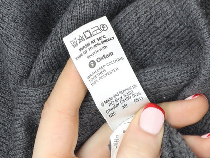 Mens UK Size M Marks and Spencer Grey Pullover Sweatshirt