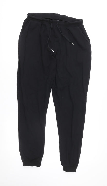Womens UK Size 12 ASOS DESIGN Regular Fit Jogger Black Trousers