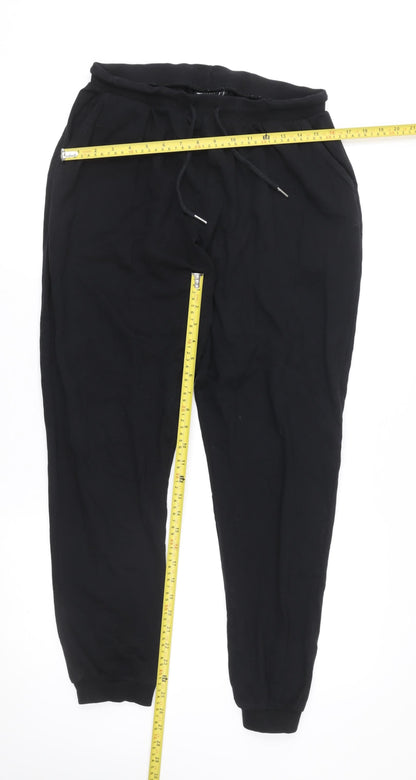 Womens UK Size 12 ASOS DESIGN Regular Fit Jogger Black Trousers