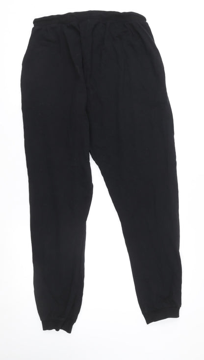 Womens UK Size 12 ASOS DESIGN Regular Fit Jogger Black Trousers