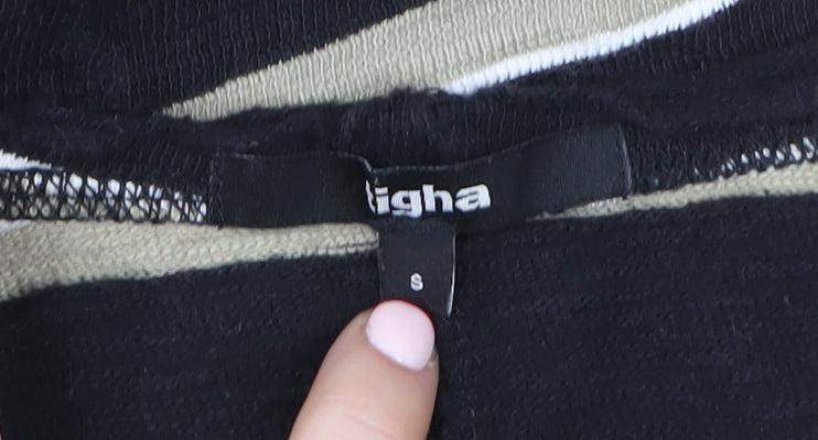 Womens UK Size S tigha Black Pullover Sweatshirt