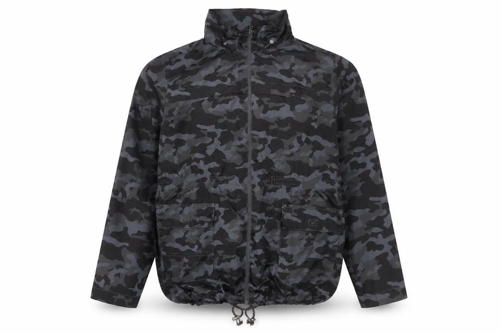 Mens UK Size 48 Brave Soul Grey Windbreaker Coat