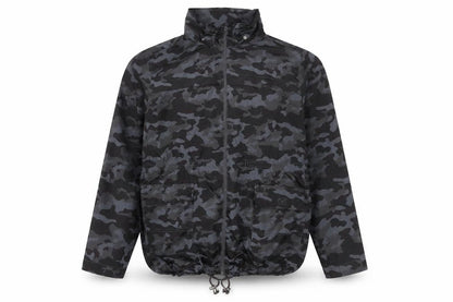 Mens UK Size 48 Brave Soul Grey Windbreaker Coat