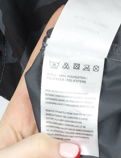 Mens UK Size 48 Brave Soul Grey Windbreaker Coat