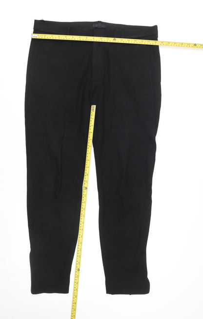 Womens UK Size 10 COS Slim Fit Business Casual Workwear Black Trousers