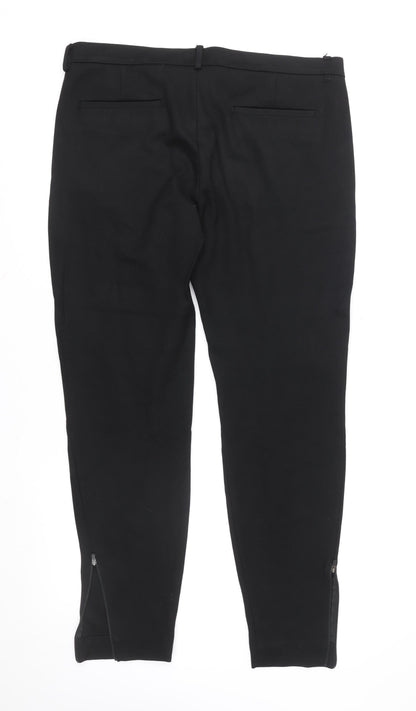 Womens UK Size 10 COS Slim Fit Business Casual Workwear Black Trousers