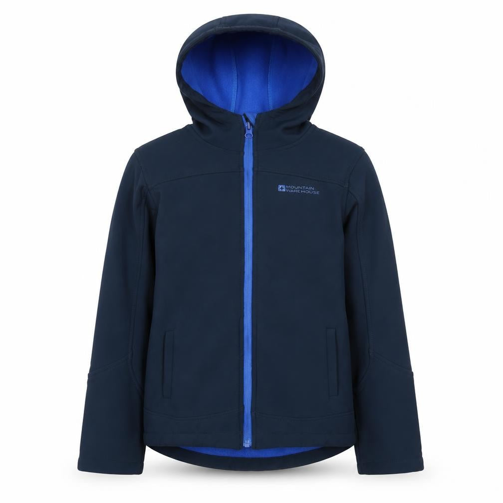 Boys UK Size 9-10 Years Mountain Warehouse Blue Softshell Jacket