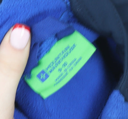 Mountain Warehouse Boys Blue Softshell Hooded Jacket 9-10 Years Waterproof