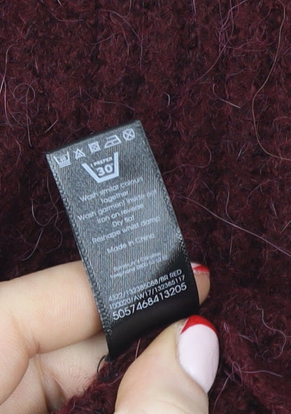 Tu Premium Women’s Red Knit Pencil Skirt Size 10 Wool Blend