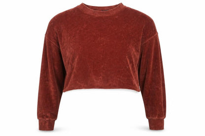 Womens UK Size 4 Missguided Brown Pullover Sweatshirt