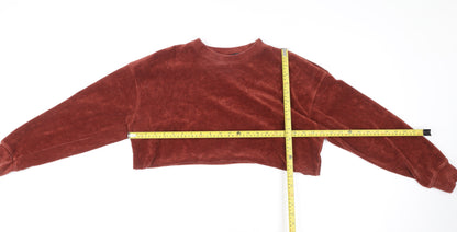 Womens UK Size 4 Missguided Brown Pullover Sweatshirt