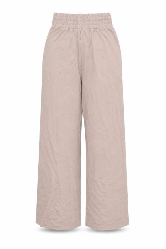 Womens UK Size 6 COLLUSION Relaxed Fit Wide-Leg Beige Trousers