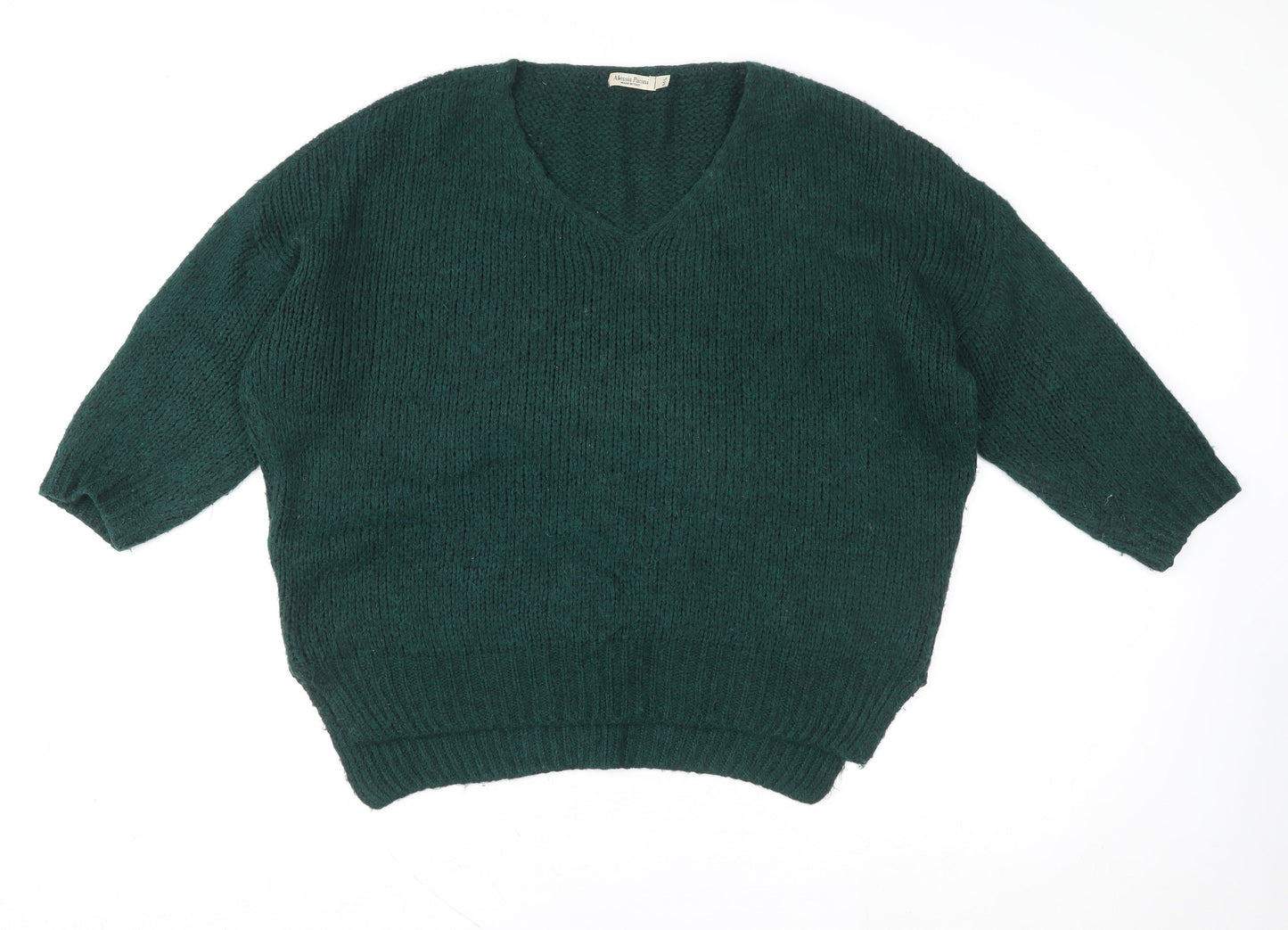 Womens UK Size M Alessia Pacini Green Pullover Jumper