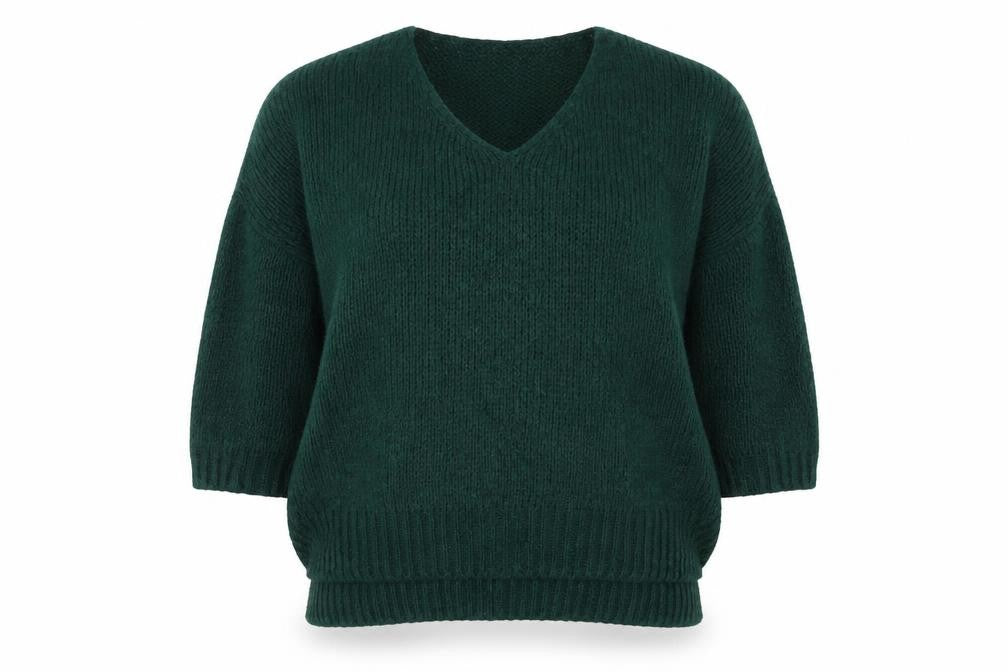 Womens UK Size M Alessia Pacini Green Pullover Jumper