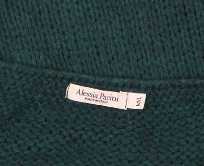 Womens UK Size M Alessia Pacini Green Pullover Jumper