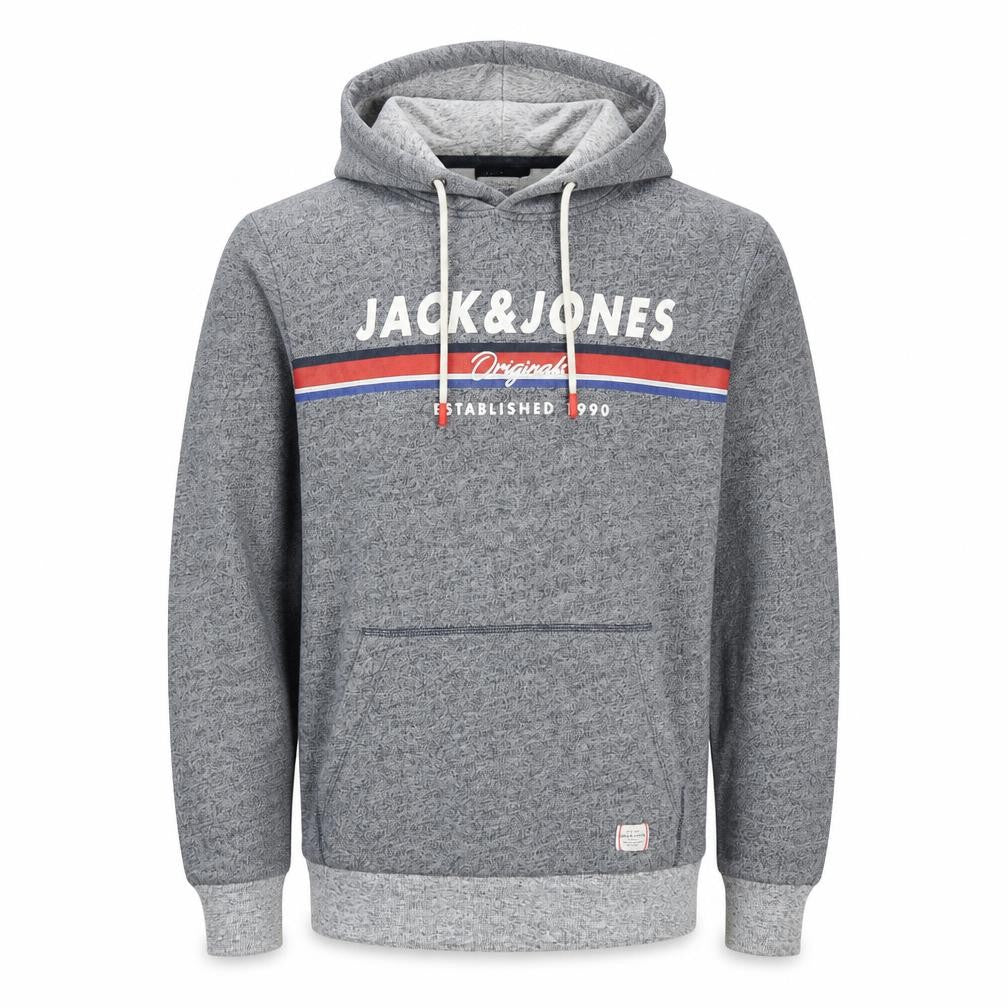 Mens UK Size M JACK & JONES Grey Pullover Hoodie