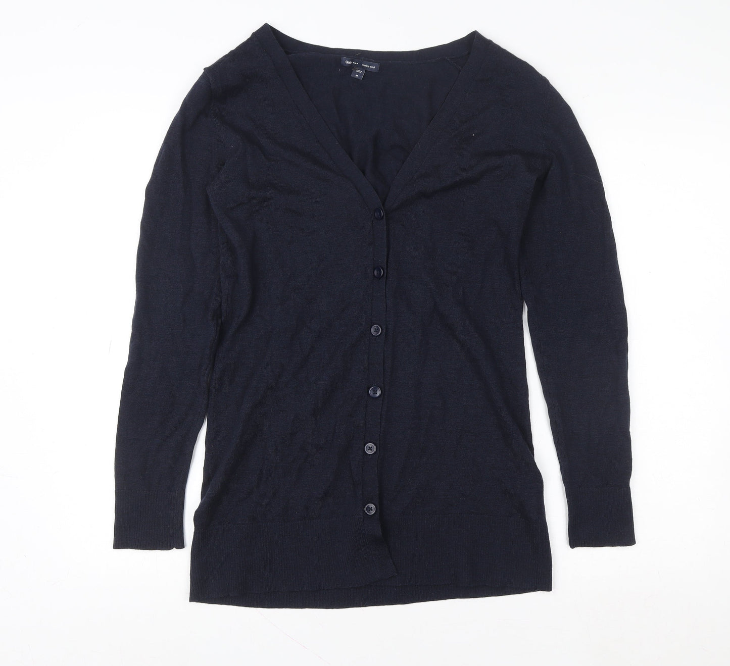 Gap Women's Blue Merino Wool V-Neck Cardigan Size M