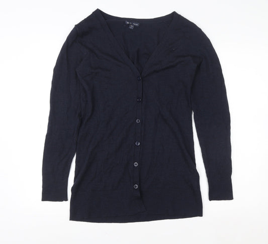 Gap Women's Blue Merino Wool V-Neck Cardigan Size M