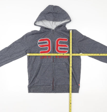 Boys UK Size 14 Years Okaidi Grey Full Zip Hoodie