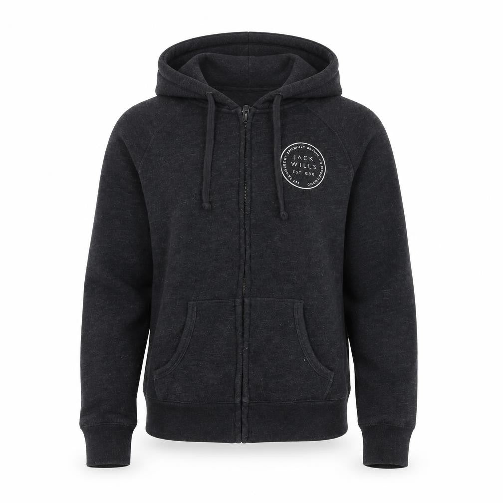 Mens UK Size M Jack Wills Black Full Zip Hoodie