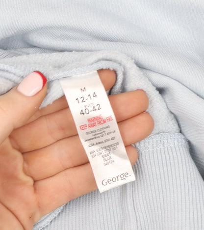 George Snoopy Women's Blue Crew Neck Pullover Sweatshirt Size 12-14